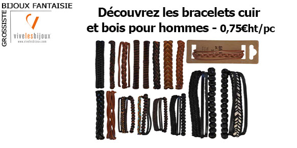 Nouveauté ! Bracelets cuir pour homme 